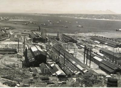 日本製鋼所と室蘭港