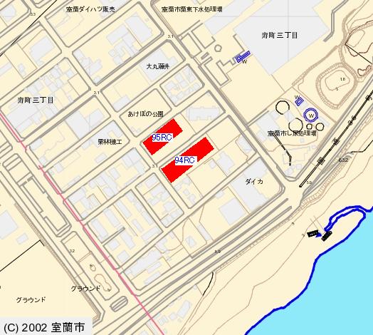 寿町団地 94RC、95RCの所在地図