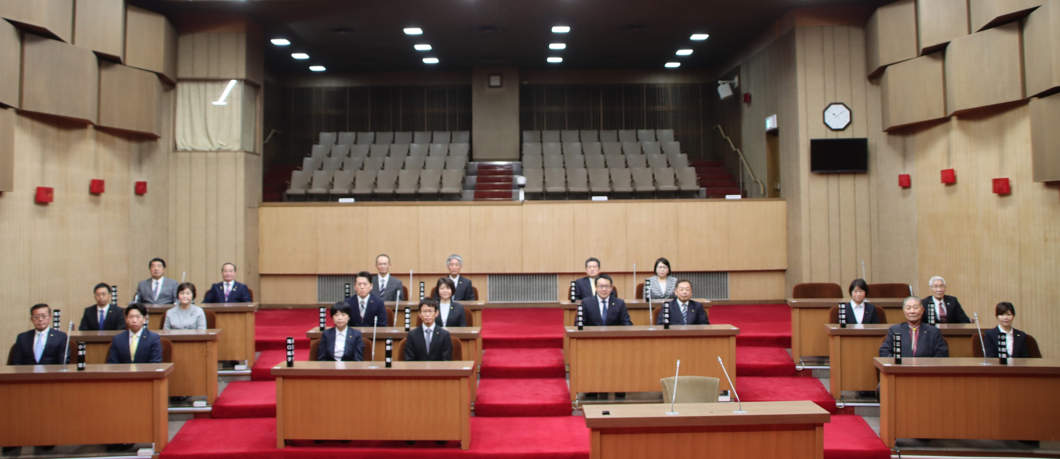 市議会の風景
